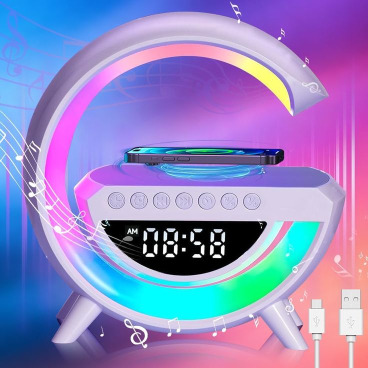 Led Wireless Charger Speaker